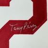 image:imageFramed AutographedSigned Tony Perez 35x39 Cincinnati White Baseball Jersey Beckett BAS COA