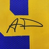 image:imageFramed Facsimile Autographed Aaron Donald 35x39 Los Angeles LA Royal Blue Retro Reprint Laser Auto Football Jersey
