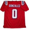 image:imageAutographedSigned Christian Gonzalez New England Red Football Jersey Beckett BAS COA