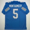 image:imageAutographedSigned David Montgomery Detroit Blue Football Jersey Beckett BAS COA