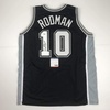 image:imageAutographedSigned Dennis Rodman San Antonio Black Basketball Jersey PSADNA COA