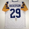 image:imageAutographedSigned Eric Dickerson HOF 99 Los Angeles LA White Football Jersey JSA COA