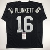 image:imageAutographedSigned Jim Plunkett Oakland Black Football Jersey JSA COA