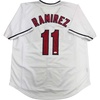 image:imageAutographedSigned Jose Ramirez Cleveland White Baseball Jersey Beckett BAS COA