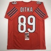 image:imageAutographedSigned Mike Ditka Chicago Orange Football Jersey JSA COA