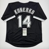 image:imageAutographedSigned Paul Konerko Chicago Black Baseball Jersey JSA COA