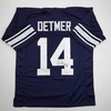 image:imageAutographedSigned Ty Detmer Heisman 90 Brigham Young BYU Blue College Football Jersey JSA COA