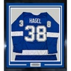 image:imageFramed AutographedSigned Brandon Hagel 35x39 Tampa Bay Blue Hockey Jersey JSA COA