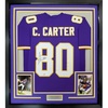 image:imageFramed AutographedSigned Cris Carter 33x42 Minnesota Purple Football Jersey JSA COA