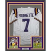 image:imageFramed AutographedSigned Leonard Fournette 35x39 LSU White College Football Jersey Beckett BAS COA