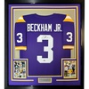 image:imageFramed AutographedSigned Odell Beckham Jr 33x42 LSU Purple College Football Jersey JSA COA