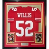 image:imageFramed AutographedSigned Patrick Willis 35x39 San Francisco Red Football Jersey Beckett BAS COA