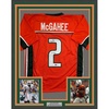 image:imageFramed AutographedSigned Willis McGahee 35x39 01 Champs Miami Orange College Football Jersey Beckett BAS COA