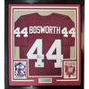 image:imageFramed Facsimile Autographed Brian Bosworth 35x39 Oklahoma Red Reprint Laser Auto College Football Jersey