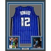 image:imageFramed Facsimile Autographed Dwight Howard 35x39 Orlando Blue Pinstripe Reprint Laser Auto Basketball Jersey