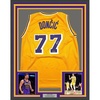 image:imageFramed Facsimile Autographed Luka Doncic 35x39 Los Angeles LA Yellow Reprint Laser Auto Basketball Jersey