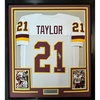 image:imageFramed Facsimile Autographed Sean Taylor 35x39 Washington White Reprint Laser Auto Football Jersey