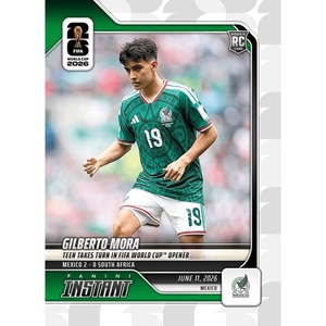 image:image2026 Panini Instant FIFA World Cup Gilberto Mora 4 Teen Takes Turn in FIFA World Cup Opener Mexico Rookie RC Soccer Card