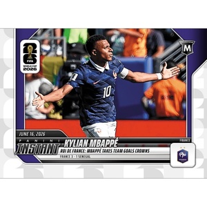 image:image2026 Panini Instant FIFA World Cup Kylian Mbappe 40 Roi De France Mbappe Takes Team Goals Crown France Soccer Card