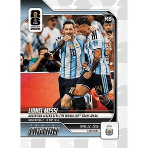 image:image2026 Panini Instant FIFA World Cup Lionel Messi 88 Argentina Legend Sets FIFA World Cup Goals Mark Argentina Soccer Card