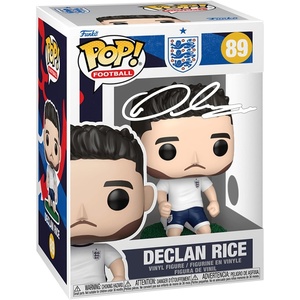 image:imageDeclan Rice 89 England Facsimile Signed Reprint Laser Autographed Funko POP Soccer Figurine with Protector Case