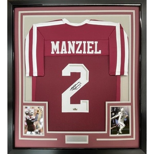 image:imageFramed Facsimile Autographed Johnny Manziel 35x39 Texas AampM Maroon Reprint Laser Auto College Football Jersey