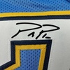 image:imageFacsimile Autographed Philip Rivers Los Angeles LA Powder Blue Reprint Laser Auto Football Jersey Size Mens XL