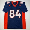 image:imageFacsimile Autographed Shannon Sharpe Denver Blue Reprint Laser Auto Football Jersey Size Mens XL