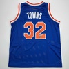 image:imageFacsimile Autographed KarlAnthony Towns New York Blue Reprint Laser Auto Basketball Jersey Size Mens XL