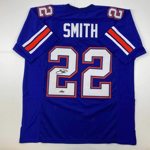 image:imageFacsimile Autographed Emmitt Smith Florida Blue Reprint Laser Auto College Football Jersey Size Mens XL