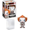 image:imageBill Skarsgard Pennywise 472 Facsimile Signed Reprint Laser Autographed Funko POP Movies IT Figurine with Protector Case
