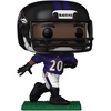 image:imageEd Reed 330 Facsimile Signed Reprint Laser Autographed Funko POP Football Baltimore Ravens Figurine with Protector Case