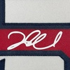 image:imageFramed Facsimile Autographed Dustin Pedroia 35x39 Boston White Reprint Laser Auto Baseball Jersey