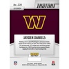 image:image2024 Panini Instant NFL Jayden Daniels 239 Punches Playoff Ticket Washington Commanders Rookie RC Football Card