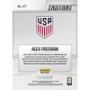 image:image2026 Panini Instant FIFA World Cup Alex Freeman 67 USMNT Aces Group Project Advances USA Rookie RC Soccer Card