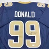 image:imageAutographedSigned Aaron Donald Los Angeles LA Dark Blue Football Jersey JSA COA
