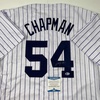 image:imageAutographedSigned Aroldis Chapman New York Pinstripe Baseball Jersey Beckett BAS COA