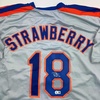 image:imageAutographedSigned Darryl Strawberry New York Grey Baseball Jersey PSADNA COA