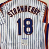 image:imageAutographedSigned Darryl Strawberry New York Pinstripe Baseball Jersey PSADNA COA