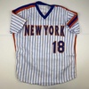 image:imageAutographedSigned Darryl Strawberry New York Pinstripe Baseball Jersey PSADNA COA