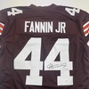 image:imageAutographedSigned Harold Fannin Jr Cleveland Football Brown Jersey JSA COA