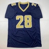 image:imageAutographedSigned Marshall Faulk St Louis Navy Blue Football Jersey Beckett BAS COA