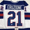 image:imageAutographedSigned Mike Eruzione White Team USA Miracle On Ice 1980 Hockey Jersey JSA COA