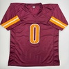 image:imageAutographedSigned Mike Sainristil Washington Burgundy Football Jersey Beckett BAS COA