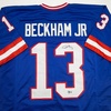 image:imageAutographedSigned Odell Beckham Jr OBJ New York Retro Blue Football Jersey Beckett BAS COA