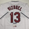 image:imageAutographedSigned Omar Vizquel Cleveland White Baseball Jersey PSADNA COA