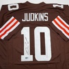 image:imageAutographedSigned Quinshon Judkins Cleveland Football Brown Jersey Beckett BAS COA