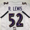 image:imageAutographedSigned Ray Lewis Baltimore White Football Jersey JSA COA