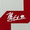 image:imageFramed Facsimile Autographed Michael Strahan 35x39 New York White Reprint Laser Auto Football Jersey
