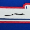 image:imageFramed Facsimile Autographed Zinedine Zidane 35x39 France Blue World Cup Reprint Laser Auto Soccer Jersey